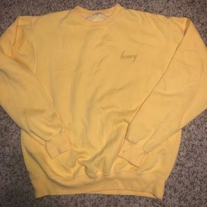 Brandy Melville Honey Crewneck
